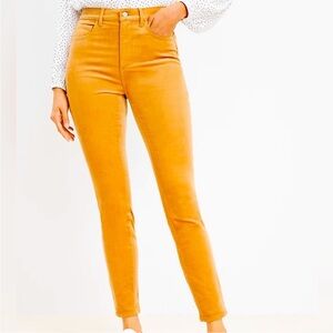 LOFT High Waist Skinny Corduroys Size 27/4